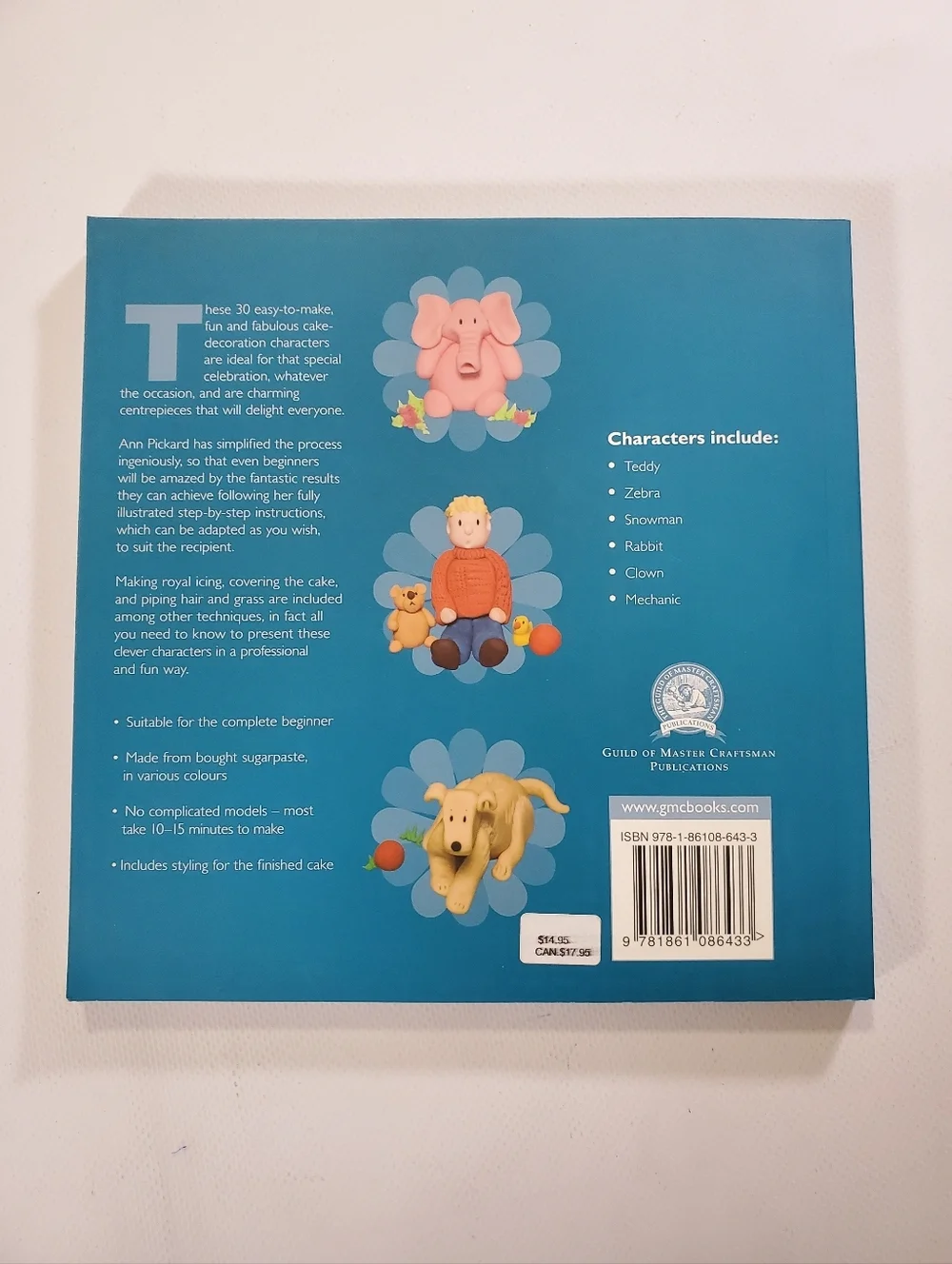 🟢 Cake Characters Fondant Toppers Cake Decorating Book by Ann Pickard
